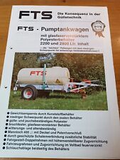 Prospekt fts pumptankwagen gebraucht kaufen  Spraitbach
