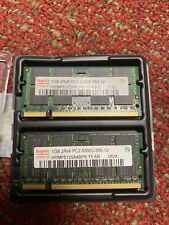 Notebook Hynix 2GB 2Rx8 PC2-5300S-555-12 RAM HYMP125S64CP8-Y5 AB 2 Sticks 1gb cada comprar usado  Enviando para Brazil