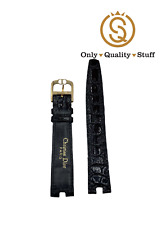 Christian Dior Cinturino Nero in Coccodrillo Black Crocodile Strap 16mm Original, usado comprar usado  Enviando para Brazil