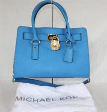 Bolsa de ombro satchel Michael Kors Hamilton azul couro saffiano comprar usado  Enviando para Brazil