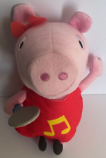 Microfone Peppa Pig desenho animado de pelúcia 13" fala canta nota musical rara 2021 comprar usado  Enviando para Brazil