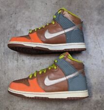 Usado, Zapatillas Nike Dunk High Premium Orange Blaze Brown 2007 Verde Talla 8,5 segunda mano  Embacar hacia Mexico