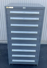 Stanley Vidmar 9-Drawer Industrial Tool Cabinets 30" X 27-3/4" X 59-1/4”grey for sale  San Bernardino