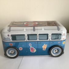 Empty Collectable Camper Van Biscuit Tin With Wheels 8x4x4ins for sale  DEESIDE