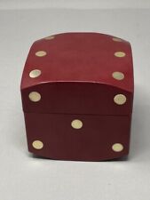 Vintage leather dice for sale  BOREHAMWOOD