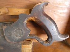 Antique Disston Philada 10 In Back Saw  15 TPI Crosscut Steel Spine Handsaw for sale  Shipping to South Africa
