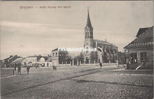 (RB)2024-15, Ak, Grajewo, Kościół katolicki z rynkiem, Polska, 1915 na sprzedaż  Wysyłka do Poland