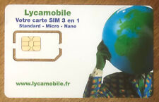 Lyca mobile sim d'occasion  Expédié en Belgium