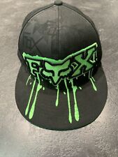 Gorra de sombrero Fox Racing para hombre FlexFit negra verde ajustada talla S/M segunda mano  Embacar hacia Mexico