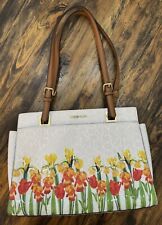 Bolsa satchel Calvin Klein narcisos floral alça superior bolsa floral primavera comprar usado  Enviando para Brazil