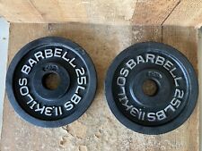 barbell pair 25lb weights for sale  Clayton