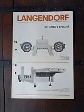 Brochure originale langendorf usato  Brescia