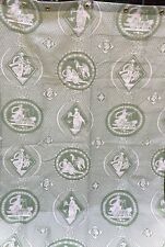 2 painéis de cortina - tema medalhão grego romano - tecido pesado - 73" de comprimento comprar usado  Enviando para Brazil