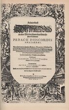 Dioscorides kräuterbuch 1610 gebraucht kaufen  Rödgen,-Petersweiher