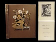1881 Edgar Allen POE 1ª edição The Bells placas de literatura de terror oculto esotérico comprar usado  Enviando para Brazil
