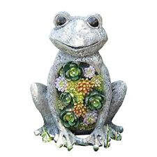 VP Home Chillin Frog Solar Powered LED Outdoor Decor Garden Light Chillin Frog, used for sale  Shipping to South Africa