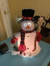 Vintage Christmas Merry Brite 12" Fiber Optic Snowman for sale  Brookpark