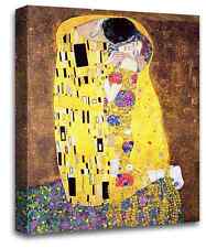 Wall Art Print El Beso Gustav Klimt Lienzo volver a imprimir fotografías Set 1 segunda mano  Embacar hacia Spain