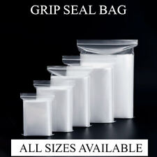 Used, Grip Seal Bags Self Resealable Grip Poly Plastic Clear Mix S to L All Sizes for sale  Shipping to South Africa