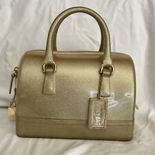 Bolsa satchel Furla dourada glitter borracha doces comprar usado  Enviando para Brazil