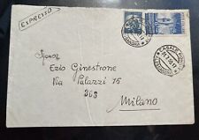 Rara storia postale usato  Milano