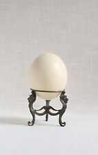 Used, antique ostrich egg on stand with gilded lions for sale  Shipping to South Africa