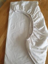 Mothercare Fitted Waterproof Cotbed Sheet 100% Cotton top for sale  MALDON