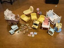 Sylvanian Families Baby Bundle Cots Toys Flowers Bottles Dummies UA for sale  Shipping to South Africa