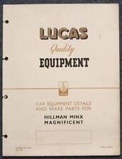Lucas hillman minx for sale  LEICESTER