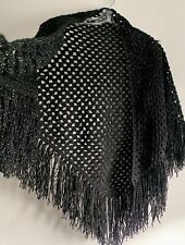 Black knit crochet for sale  STURMINSTER NEWTON
