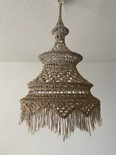 Vintage makramee lampenschirm gebraucht kaufen  Hannover