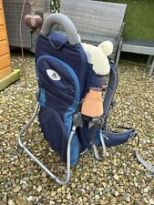 Vaude Jolly Comfort Baby Child Carrier Backpack Blue & Rain cover Sunshade for sale  Shipping to South Africa