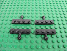 Usado, 4x LEGO Placas Modificadas Negras 1 x 4 Towball Barco Pirata Barco Portavela #3184 segunda mano  Embacar hacia Argentina