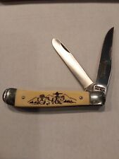 Shrade scrimshaw knife for sale  Munson