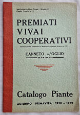 Catalogo Piante Premiati Vivai Cooperativi, Canneto sull'Oglio, 1958/1959 usato  Italia
