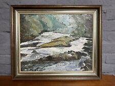 Original Landscape River Oil Painting By Christine Nowell for sale  Shipping to South Africa