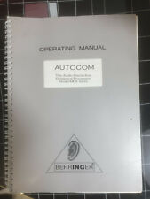 Manual servicehandbuch behring gebraucht kaufen  Altusried