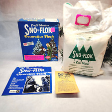 Vintage Sno Flok Decorative Snow Flock Flocking Christmas Tree Craft Master box , used for sale  Shipping to South Africa