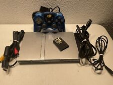 OEM Sony PS2 PlayStation 2 Slim SILVER Console Bundle SCPH-79001 Slimline #Z for sale  Shipping to South Africa