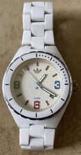 Adidas ADH2502 251011 relógio de quartzo, unissex data pulseira de plástico branco comprar usado  Enviando para Brazil