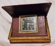 Relógio despertador suíço antigo manual dobrável mesa de viagem Livre D'heures. Em forma de livro comprar usado  Enviando para Brazil