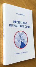 Evola méditations cimes d'occasion  Paris VI