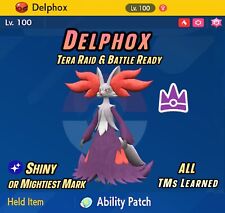 DELPHOX • Mightiest Mark • SHINY 6IVs ⭐ 7 Star Raid ⭐ Pokemon Scarlet and Violet comprar usado  Enviando para Brazil