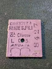 Ferrovie biglietto antico usato  Bisignano