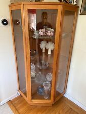 cabinet wood glass curio for sale  Los Altos
