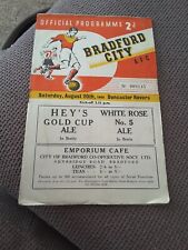 bradford programmes for sale  BRIDLINGTON