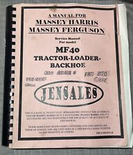 Jensales MF40 Massey Ferguson trator-carregador-retroescavadeira manual de serviço e junta AM comprar usado  Enviando para Brazil