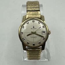 Relógio de pulso vintage Buren automático data 17J pulseira folheada a ouro 10k, não funciona comprar usado  Enviando para Brazil