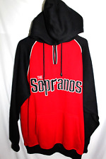 Vintage Sopranos Red/Black 1/4 Zip Promo Hoodie HBO Embroidered Size Medium M for sale  Shipping to South Africa