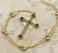 Renaissance cross necklace for sale  Lillington